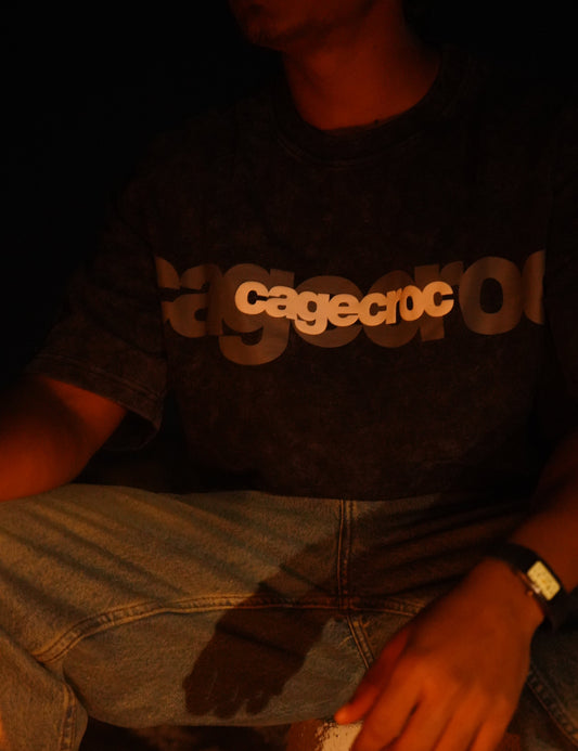 Omnipotent - Acid Wash Oversize Tee