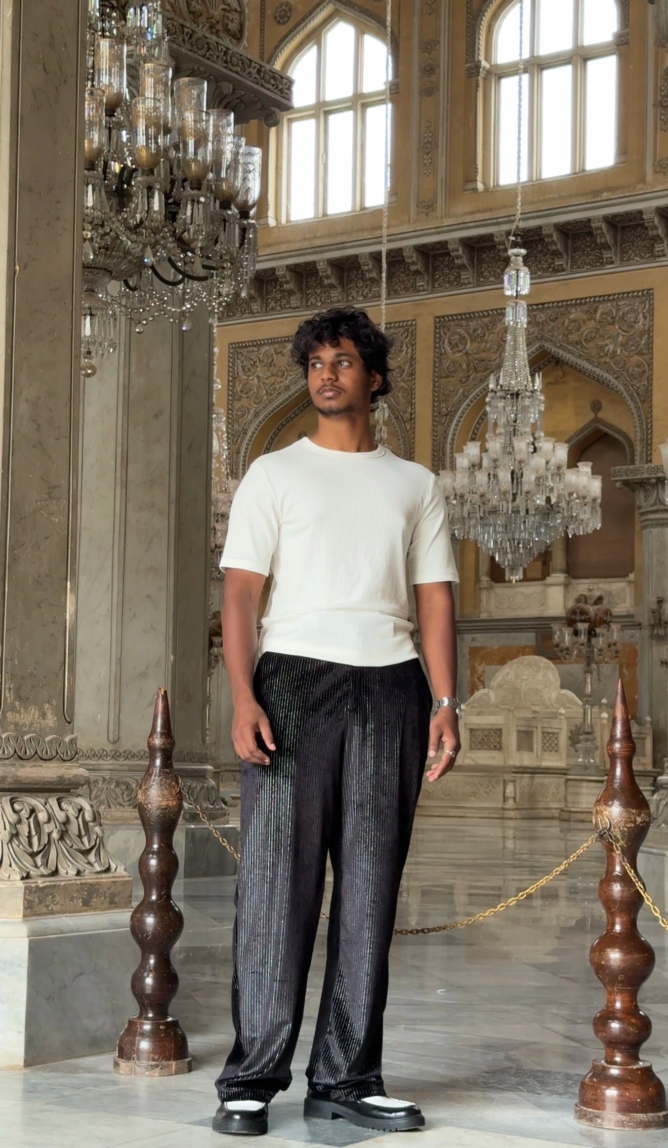 The Black Striped Velvet Trouser – Tailor Fit | Limited Edition