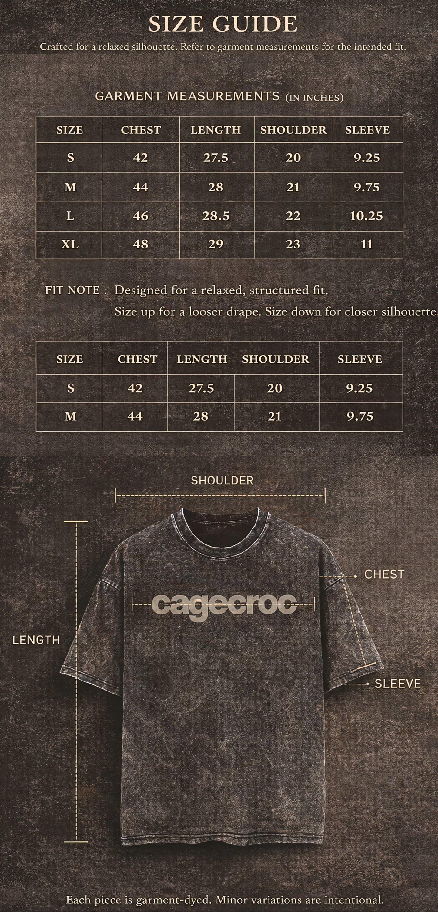 Omnipotent - Acid Wash Oversize Tee