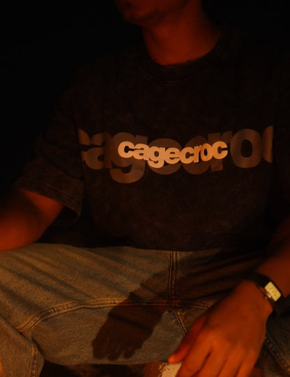 Omnipotent - Acid Wash Oversize Tee