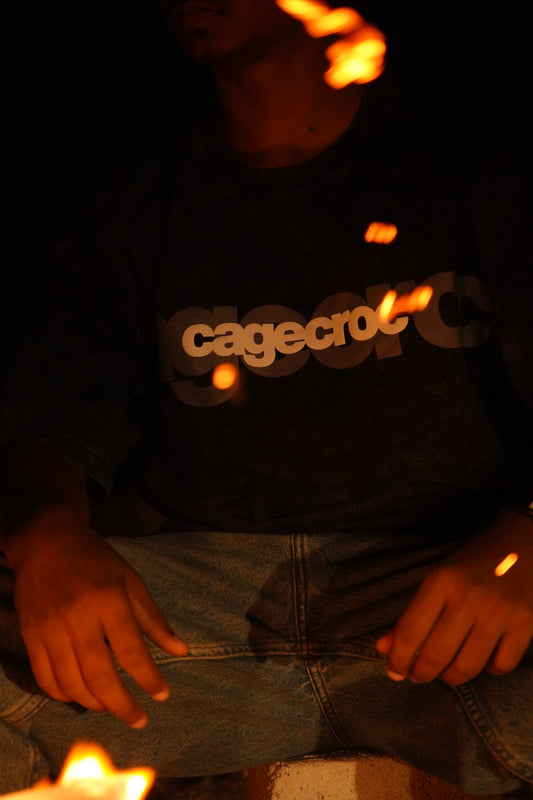 Omnipotent - Acid Wash Oversize Tee