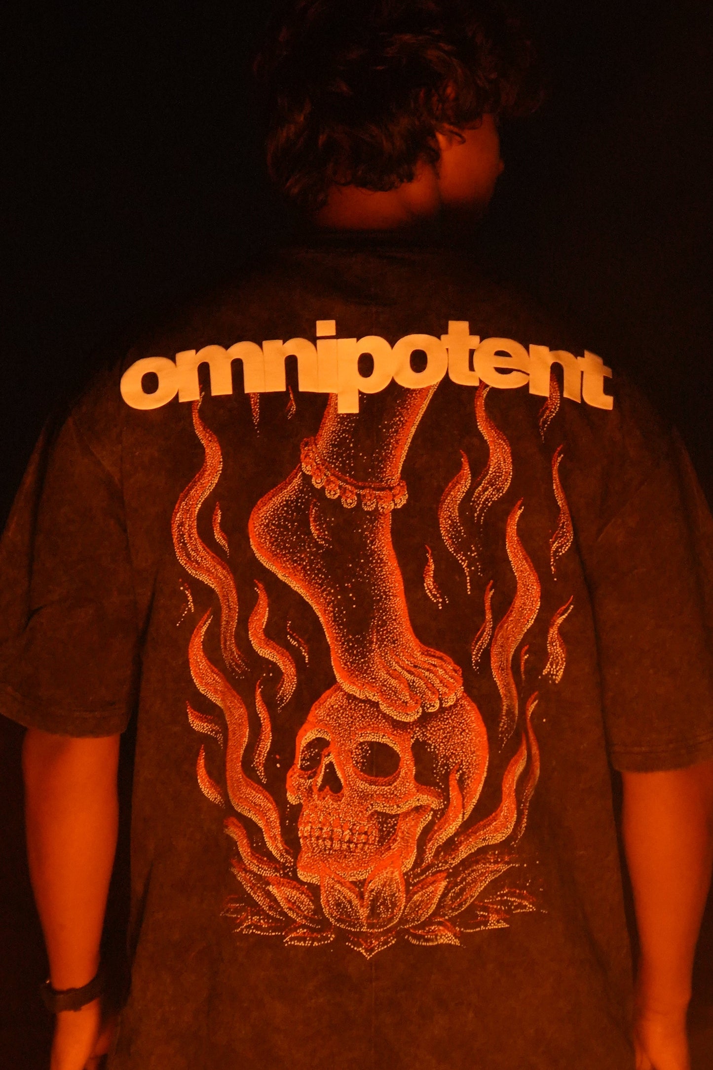 Omnipotent - Acid Wash Oversize Tee