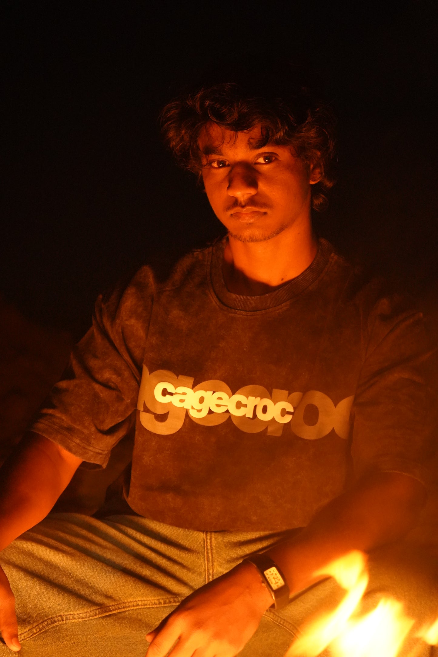 Omnipotent - Acid Wash Oversize Tee