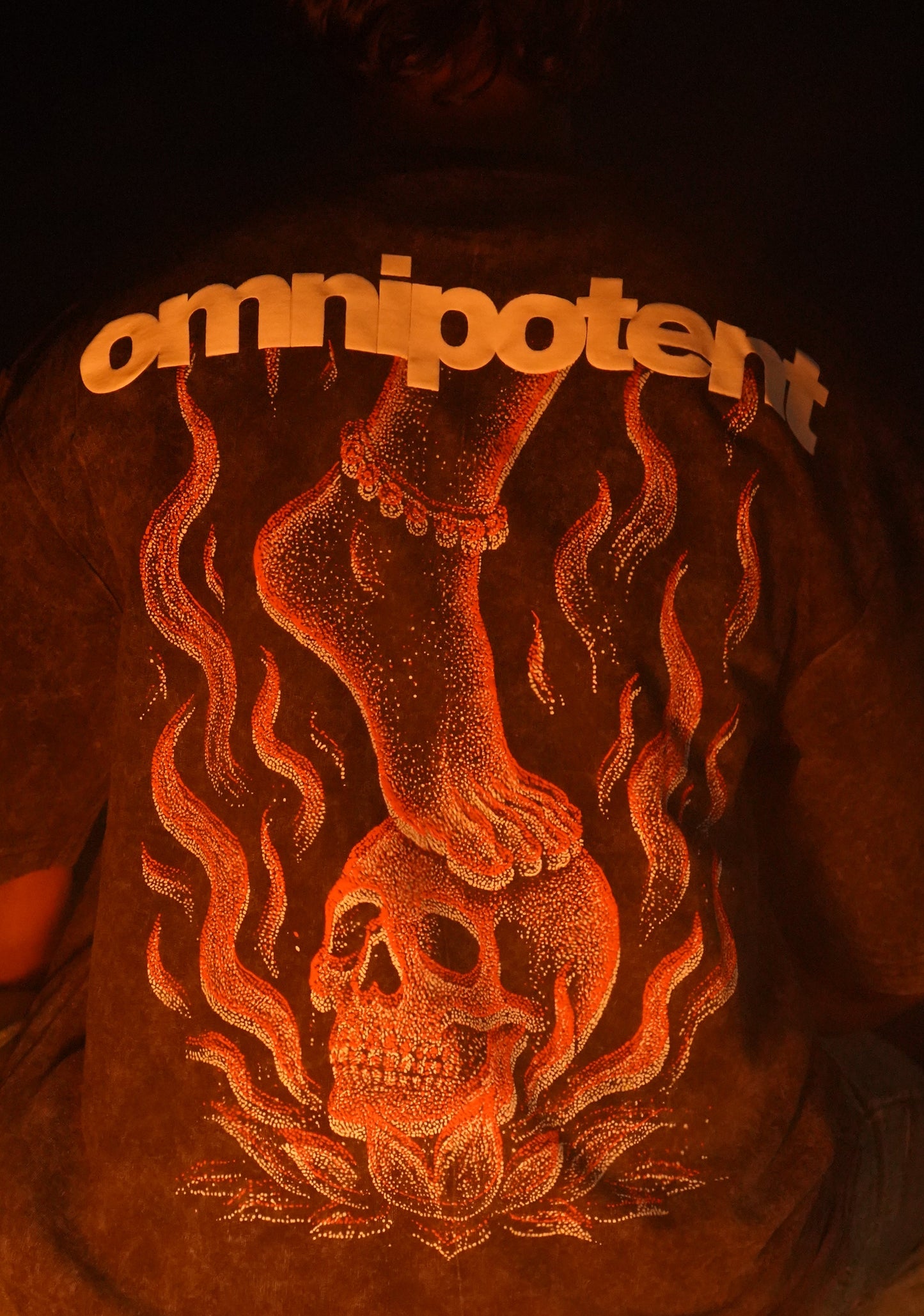 Omnipotent - Acid Wash Oversize Tee