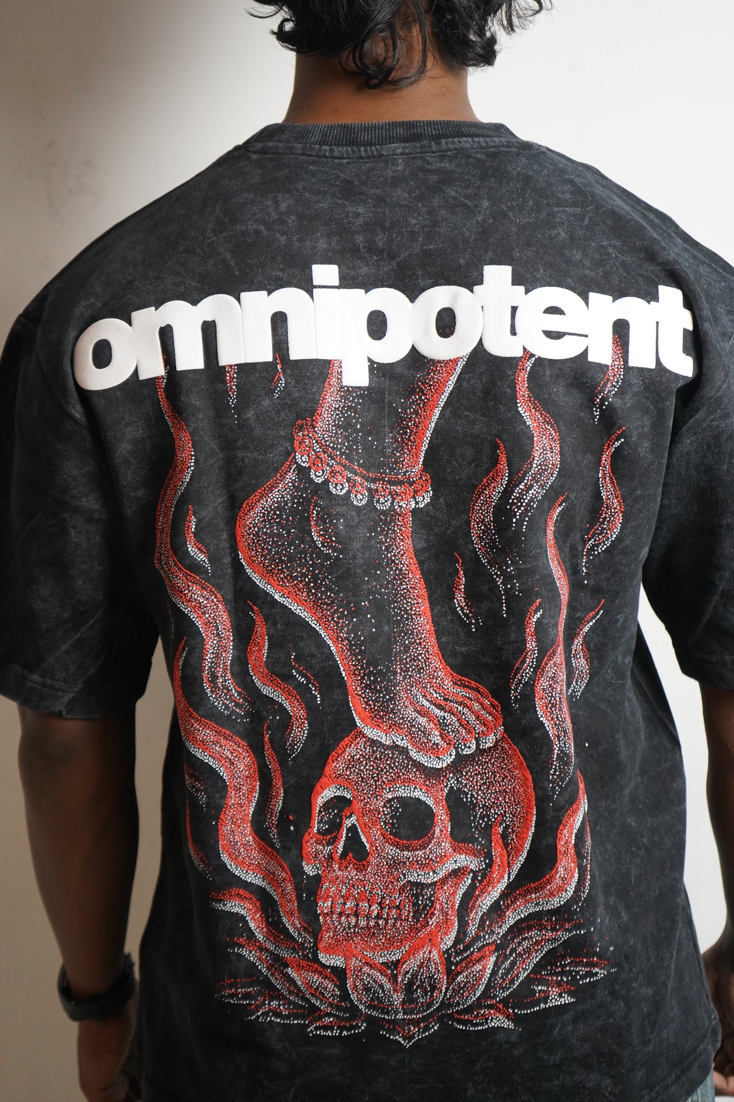 Omnipotent - Acid Wash Oversize Tee