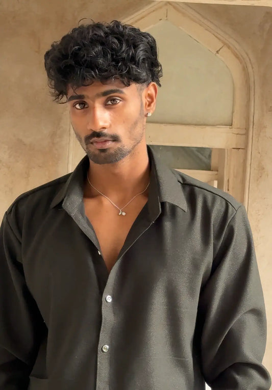 VELVET SHIRT - The Midnight Forest | Green | – Limited Edition