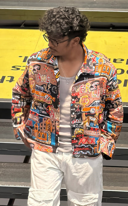 Graf —  Graphic Crop Jacket | Tailor-Made