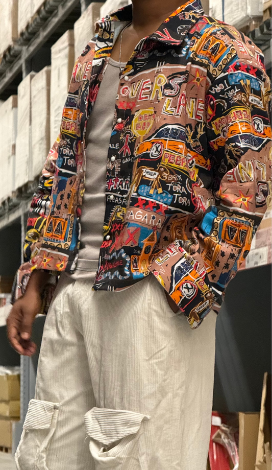 Graf —  Graphic Crop Jacket | Tailor-Made