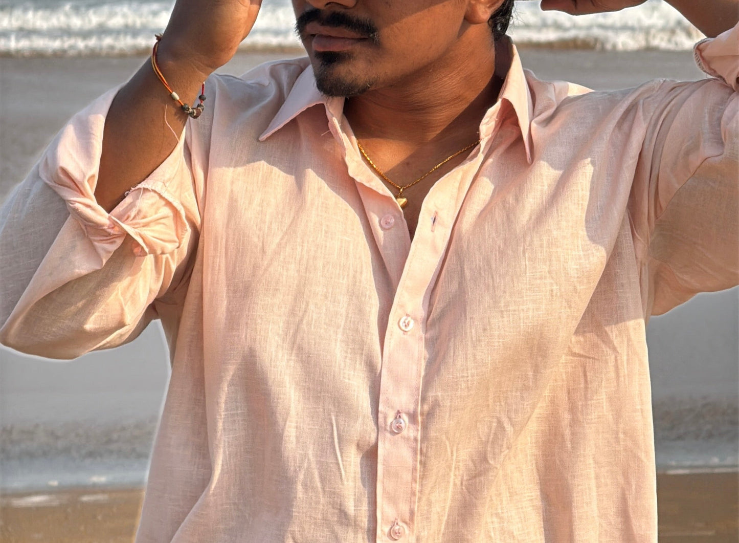 European Linen Pink Shirt  | Tailor–Made