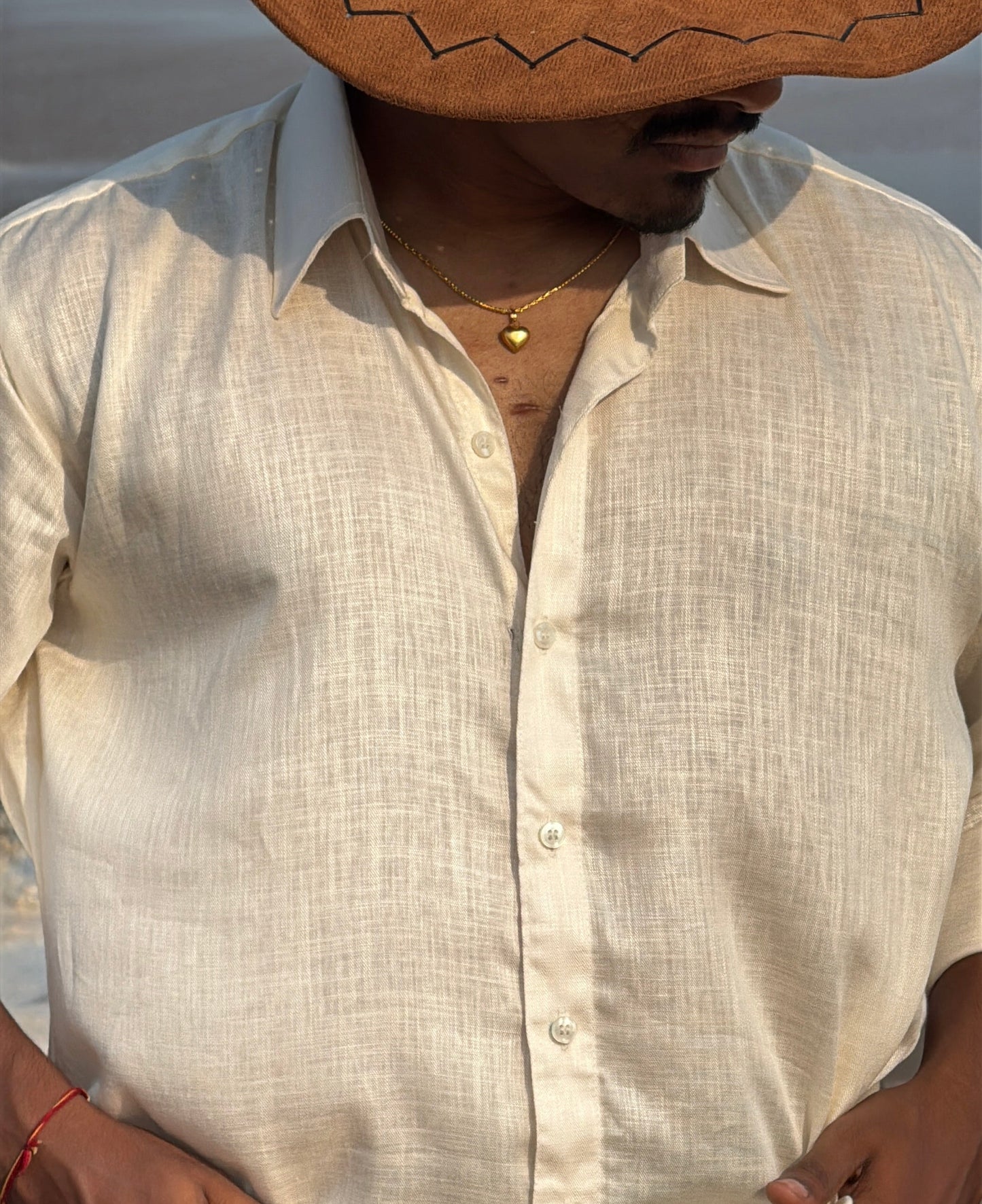 Lyocell Linen Shirt | Off-White | Tailor–Made